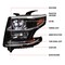 Spec-D Tuning 15-18 Chevy Tahoe Projector Headlights With LED- Left-Black 2LHP-TAH15JM-L-GO - alternate 10